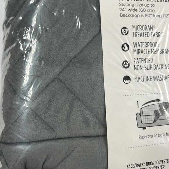 Surefit recliner cover. Color Grey.   Limit 1 per bundle due to weight. - Picture 4 of 4